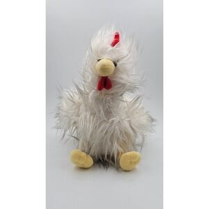 Wishpets Puffpet Hencock White Chicken 10" Stuffed Plush Hen Animal Rare